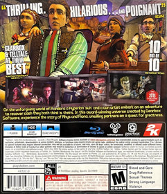 Tales from the Borderlands - Box - Back (North America) - 928x1080