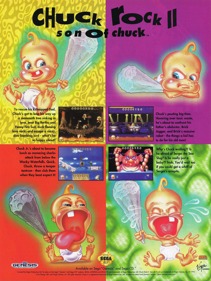 Chuck Rock II: Son of Chuck - Advertisement Flyer - Front (North America) - 1428x1900