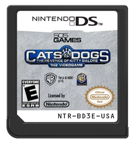 Cats & Dogs: The Revenge of Kitty Galore: The Videogame - Cart - Front (North America) - 571x600