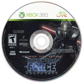 Star Wars: The Force Unleashed: Ultimate Sith Edition - Disc (North America) - 1440x1440