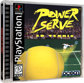 Power Serve 3D Tennis - Box - 3D (North America) - 1227x1200