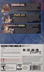 Don Bluth Presents: Dragon's Lair Trilogy - Box - Back (North America) - 848x1375
