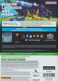 PES 2018: Pro Evolution Soccer - Box - Back (Germany) - 600x842