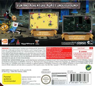 Adventure Time: Explore the Dungeon Because I Don't Know! - Box - Back (Australia) - 890x800