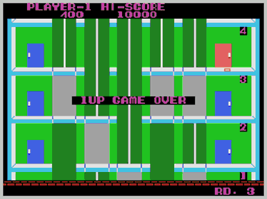 Elevator Action (Sega) - Screenshot - Game Over (World) - 256x192