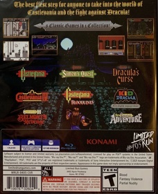 Castlevania Anniversary Collection - Box - Back (North America) - 1094x1348