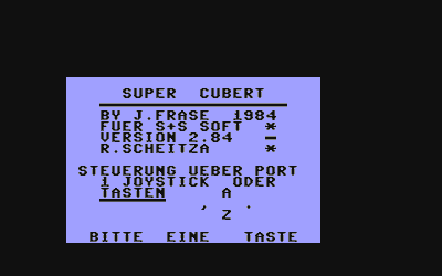 3D Cubert 64 - Screenshot - Game Title (Germany) - 320x200
