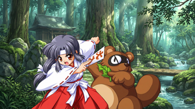 Pocky & Rocky 2 - Fanart - Background (World) - 2752x1536