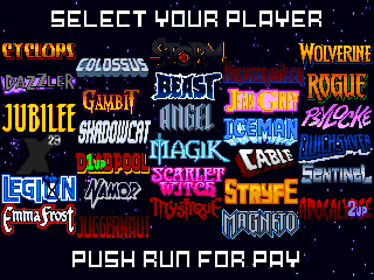 X-Men: The Arcade Game (Remake Version) [Special Edition] - Screenshot - Game Select (World) - 960x720