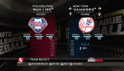 Major League Baseball 2K10 - Screenshot - Game Select (World) - 2334x1344