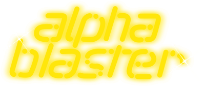 Alpha Blaster - Clear Logo (Europe) - 2400x1019