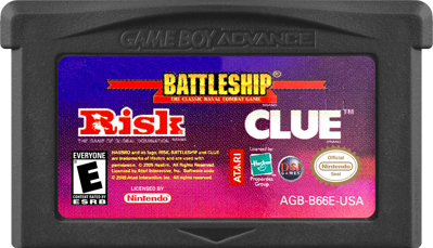 3 Game Pack!: Risk, Battleship, Clue - Cart - Front (North America) - 1000x574
