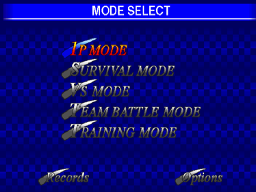 Fighters Megamix - Screenshot - Game Select (World) - 640x480