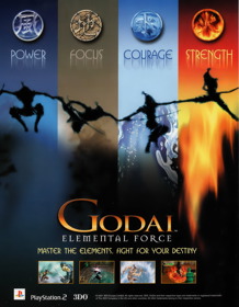 GoDai: Elemental Force - Advertisement Flyer - Front (United Kingdom) - 2488x3200
