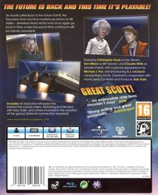 Back to the Future: The Game 30th Anniversary Edition - Box - Back (Europe) - 647x800