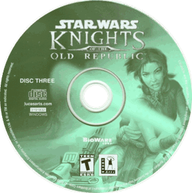 Star Wars: Knights of the Old Republic - Disc (North America) - 718x724