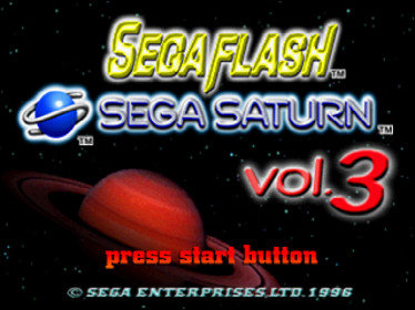 Sega Flash Vol. 3 - Screenshot - Game Title (Europe) - 640x480