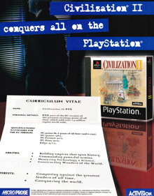 Civilization II - Advertisement Flyer - Front (United Kingdom) - 1723x2200