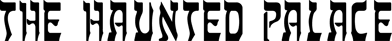 The Haunted Palace - Clear Logo (North America) - 2400x251