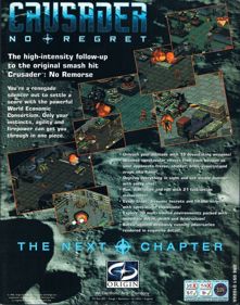 Crusader: No Regret - Box - Back (United Kingdom) - 630x800