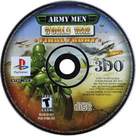 Army Men: World War: Final Front - Disc (North America) - 1000x1000