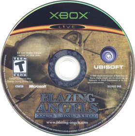 Blazing Angels: Squadrons of WWII - Disc (North America) - 772x776