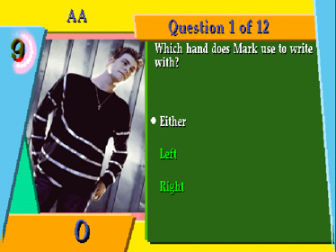 Westlife: Fan-O-Mania - Screenshot - Gameplay (Europe) - 640x480