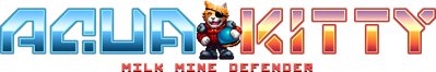 Aqua Kitty: Milk Mine Defender DX - Clear Logo (null) - 490x81