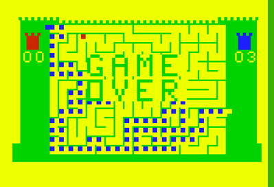 Amazing Maze / Tic-Tac-Toe - Screenshot - Game Over (North America) - 352x240