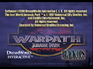 Warpath: Jurassic Park - Screenshot - Game Title (World) - 640x480