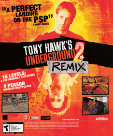 Tony Hawk's Underground 2 Remix - Advertisement Flyer - Front (United States) - 1834x2200