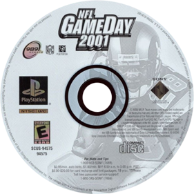 NFL GameDay 2001 - Disc (North America) - 600x600