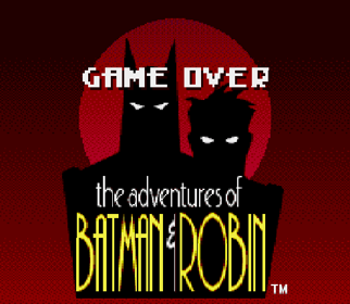 The Adventures of Batman & Robin - Screenshot - Game Over (World) - 496x432