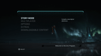 Tron: Evolution - Screenshot - Game Select (World) - 1280x720
