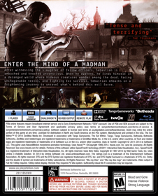 The Evil Within - Box - Back (North America) - 1130x1400