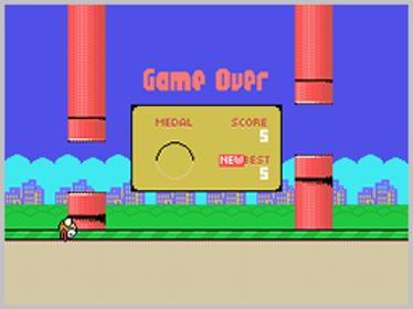Flapee Byrd - Screenshot - Game Over (World) - 256x192