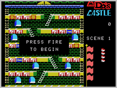 Mr. Do!'s Castle - Screenshot - Game Title (North America) - 256x192