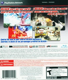 Bleach: Soul Resurrección - Box - Back (North America) - 977x1141