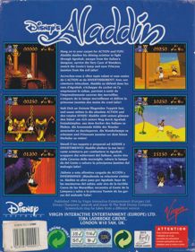 Disney's Aladdin - Box - Back (Europe) - 621x800