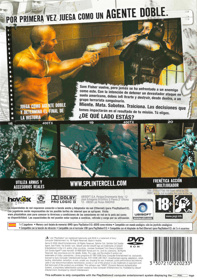 Tom Clancy's Splinter Cell: Double Agent - Box - Back (Spain) - 1518x2156