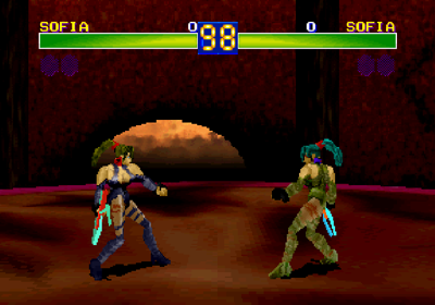 Battle Arena Toshinden Remix - Screenshot - Gameplay (World) - 640x448