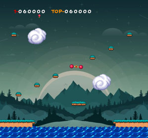 Balloon Fight HD - Screenshot - Gameplay (World) - 512x480