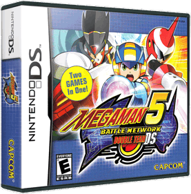 Mega Man Battle Network 5: Double Team DS - Box - 3D (North America) - 868x880
