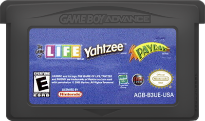 3 Game Pack!: The Game of Life / Payday / Yahtzee - Cart - Front (North America) - 465x276