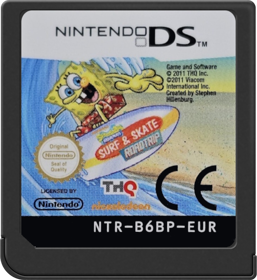 SpongeBob's Surf & Skate Roadtrip - Cart - Front (Europe) - 517x564