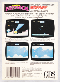 Cosmic Avenger - Box - Back (Germany) - 1597x2185