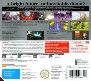 Fire Emblem Awakening - Box - Back (Australia) - 903x800