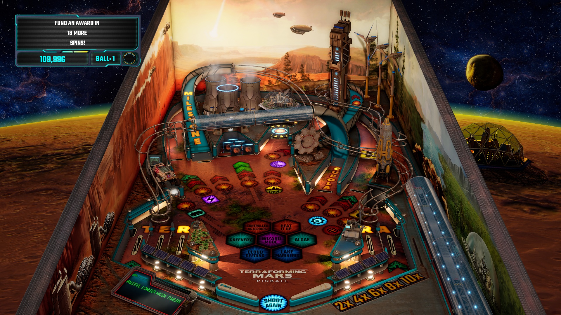 Illustration of Terraforming Mars Pinball