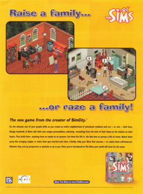 The Sims - Advertisement Flyer - Front (United Kingdom) - 1622x2200
