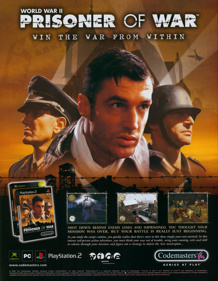 Prisoner of War - Advertisement Flyer - Front (United Kingdom) - 1709x2200